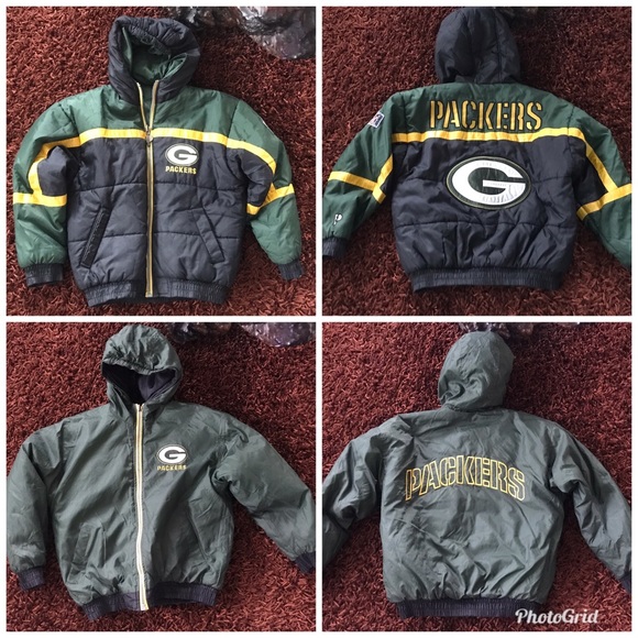 Pro Player Other - Vtg Youth Packers reversible jacket L